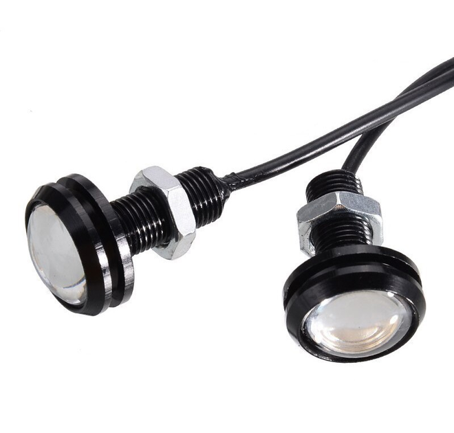 Орлиный глаз врезные Led ДХО Autoexpect Жёлтый 12V 23мм (10801) – фото ...