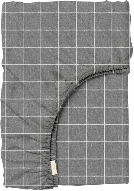 Акція на Простирадло на резинці Cosas Cell Сірий 180х200+20 см від Rozetka