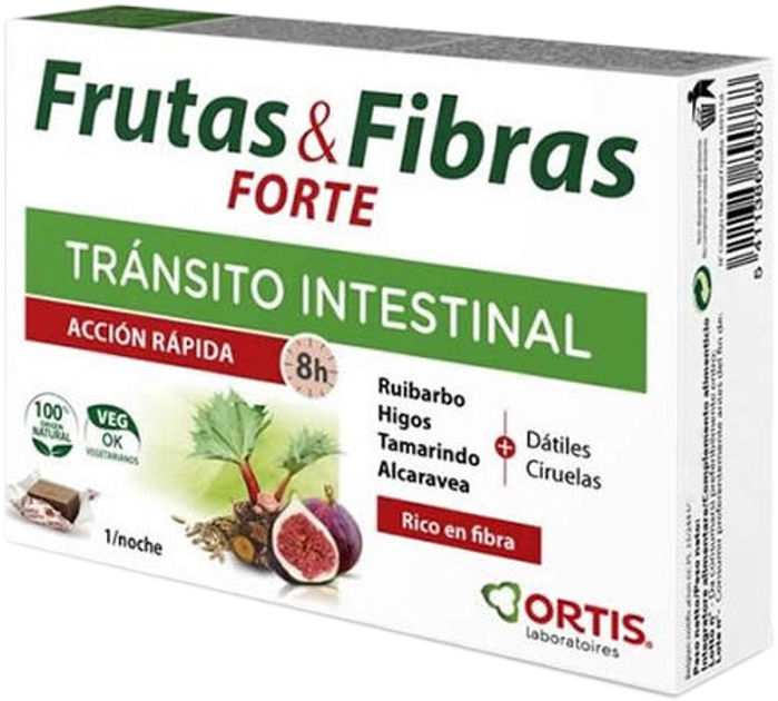 Натуральна харчова добавка Ortis Fruit & Fibre Forte 12 штук (5411386891338) - зображення 1