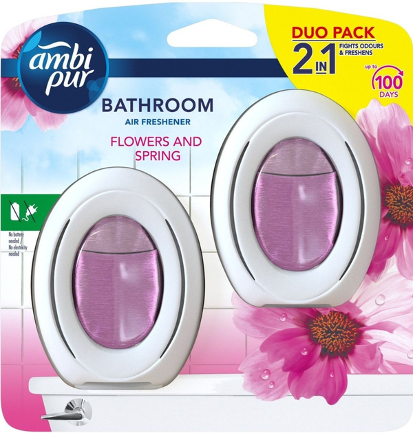 Odświeżacz powietrza Ambi Pur Merlion Flower&Spring Duo 2 x 7.5 ml (8700216014557) - obraz 1