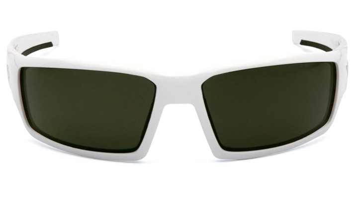 Окуляри захисні Venture Gear Pagosa White (forest gray) Anti-Fog, сіро-зелені в білій оправі - зображення 2