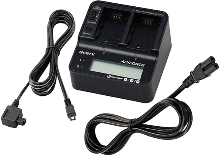 Ładowarka Sony AC-VQV10 Dual slot dla akumulatorów InfoLITHIUM serii P, H i V (ACVQV10C3.CEE) - obraz 1