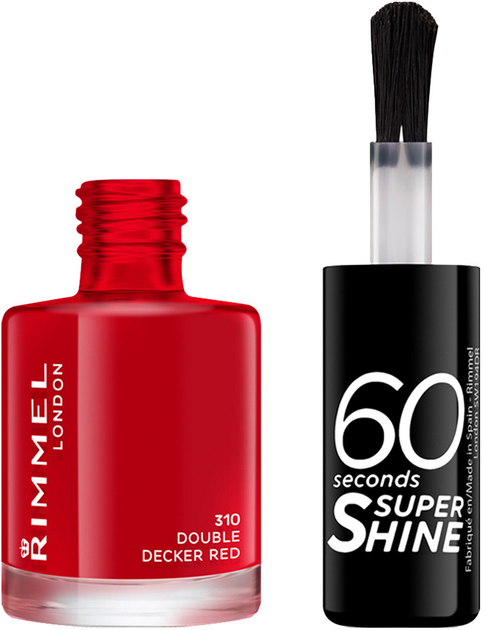 Лак для нігтів Rimmel 60 Seconds 310 Double Decker Red 8 мл (3614220616834) - зображення 2