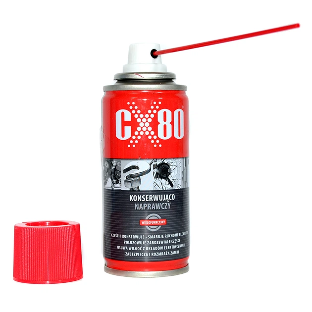 Універсальний аерозоль (мастило) WD-40 100 мл аналог CX80 для ремонту, консервації, догляду, обслуговування, багатоцільовий спрей (+ трубочка в комплекті) - зображення 2