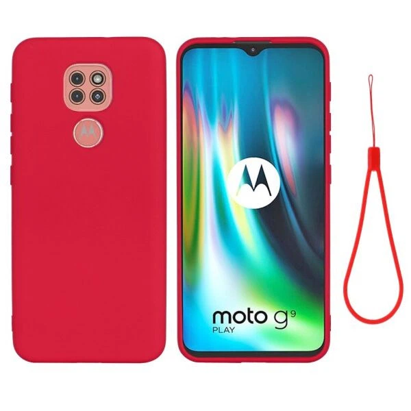 Силиконовый (TPU) чехол Deexe Silicone Case для Motorola Moto G9 Play / Moto E7 Plus - Red - изображение 2