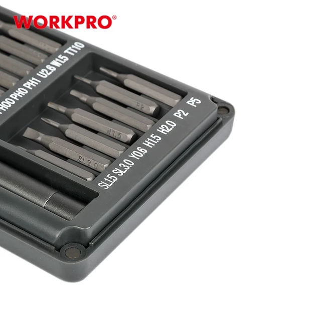 Отвертка для точных работ с насадками WORKPRO (21 пред.) PRO PLUS WP200511 - Фото 6 Отвертка для точных работ с насадками WORKPRO (21 пред.) PRO PLUS WP200511 - изображение 6