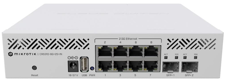 Przełącznik MikroTik CRS310-8G+2S+IN (CRS310-8G+2S+IN) - obraz 1