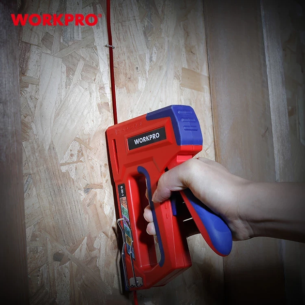 Степлер строительный 6-в-1 профессиональный WORKPRO PRO PLUS WP223002 - Фото 7 Степлер строительный 6-в-1 профессиональный WORKPRO PRO PLUS WP223002 - изображение 7