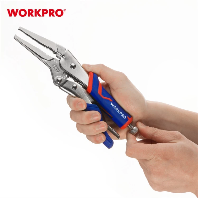 Клещи зажимные прямые (длинный нос) WORKPRO 250 мм CR-V PRO PLUS WP231076 - изображение 5