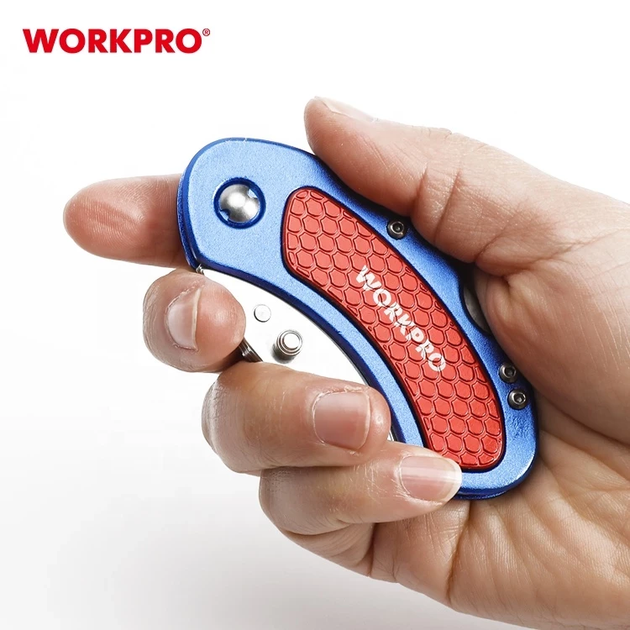 Нож трапециевидный складной алюминиевый WORKPRO PRO WP211005 - Фото 6 Нож трапециевидный складной алюминиевый WORKPRO PRO WP211005 - изображение 6