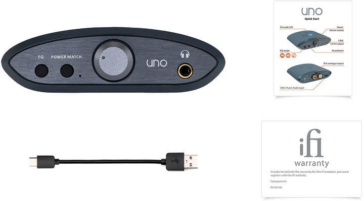 Усилитель для наушников iFi Uno DAC / Amp mini Black (90403115) - изображение 6