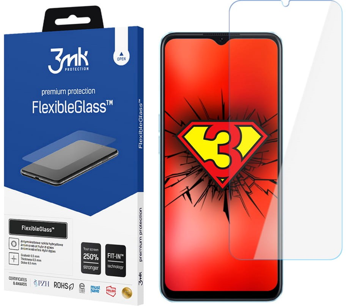Захисне скло 3MK Flexible Glass для Oppo A57s (5903108492799) - зображення 1