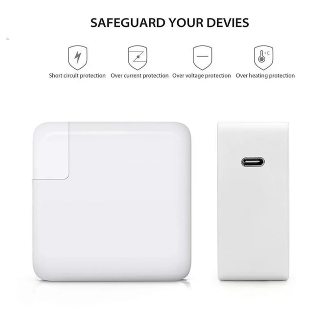 Блок Живлення Адаптер для Ноутбука YP68 USB TYPE C 96W - Швидкісна Зарядка Універсальний Зарядний Пристрій для Apple MacBook (602307138) - зображення 5