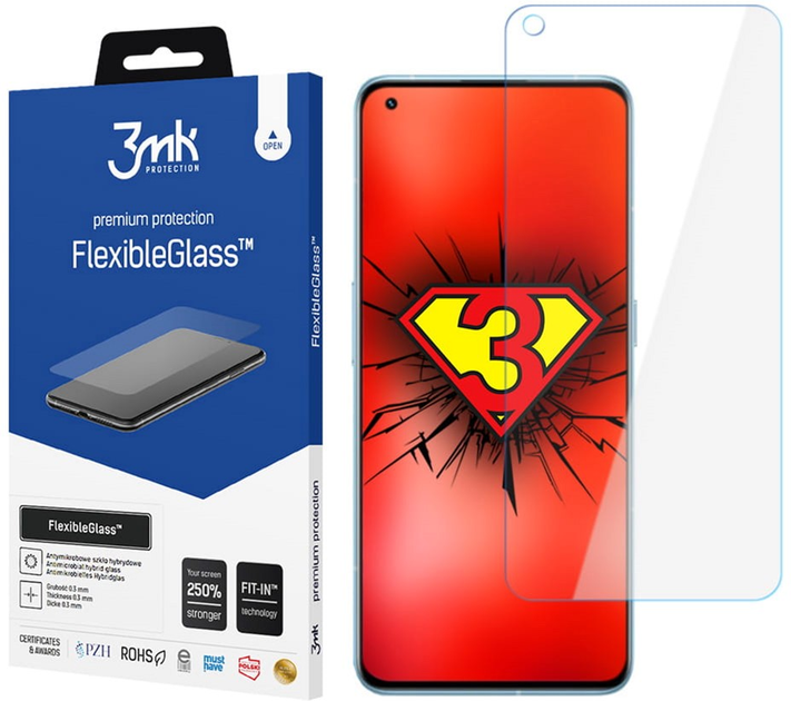 Захисне скло 3MK Flexible Glass для Realme GT 2 Pro (5903108456081) - зображення 1