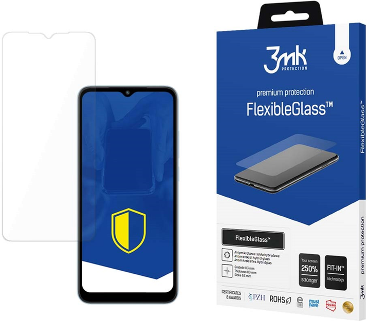 Szkło hybrydowe 3MK Flexible Glass do Xiaomi Redmi A2/A2+ (5903108520348) - obraz 1