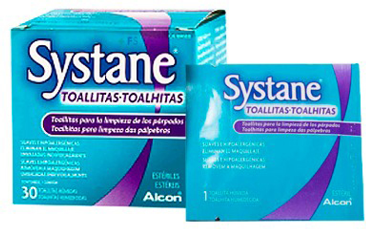 Chusteczki sterylne Alcon Systane Sterile Wipes 30 szt (8470001694508) - obraz 1