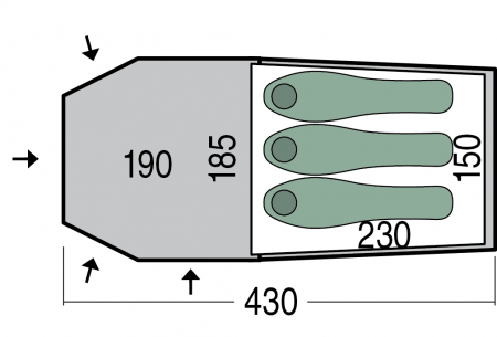 Палатка Pinguin Storm 3 Duralu Green (PNG 147.3) - Фото 2 Палатка Pinguin Storm 3 Duralu Green (PNG 147.3) - изображение 2