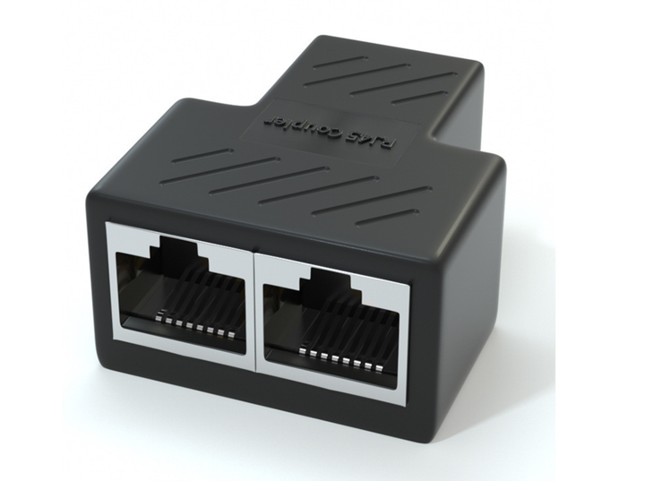 Разветвитель RJ45 8P8C мама/2 Х мама RJ45 для разветвления кабеля ...