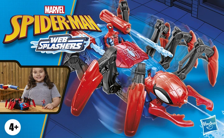 Zestaw zabawek Hasbro Shooting Spider Web Splashers z figurką Spider-Mana (HSBF78455L0) - obraz 16