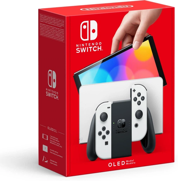 Портативная игровая приставка Nintendo Switch OLED with White Joy