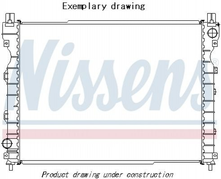 Радіатор охолодження двигуна NISSENS 606515 Infiniti Q 214604GD5A, 214604GD0A - зображення 1