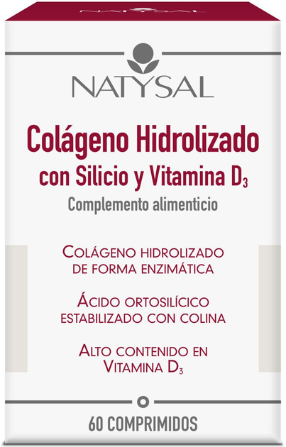 Suplement diety Natysal Colageno Con Silicio Vit D3 60 kapsułek (8436020323751) - obraz 1