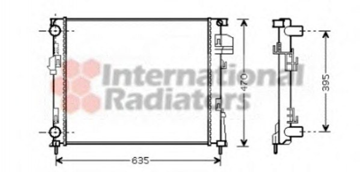 Радиатор охлаждения двигателя Van Wezel 43002327 Renault Trafic; Nissan Primastar; Opel Vivaro 2140000QAN, 440864591166001, 4408645 - изображение 1