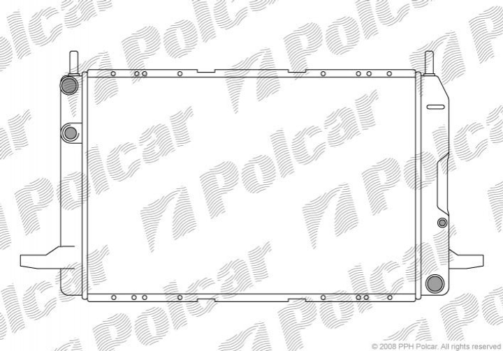 Радиатор охлаждения двигателя Polcar 322308A4 Ford Scorpio 85GB8005GE, 6148834 - изображение 1