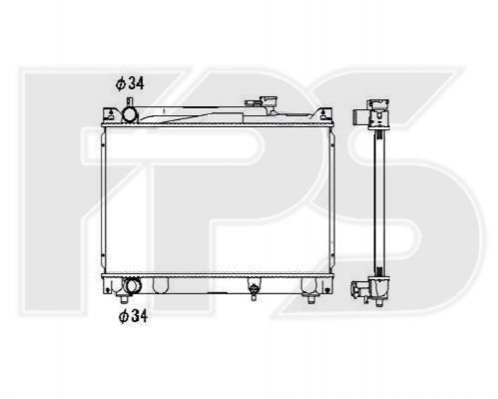 Радиатор охлаждения двигателя FPS FP 68 A516 Suzuki Vitara, Grand Vitara 1770077E20, 1770077E00 - изображение 1