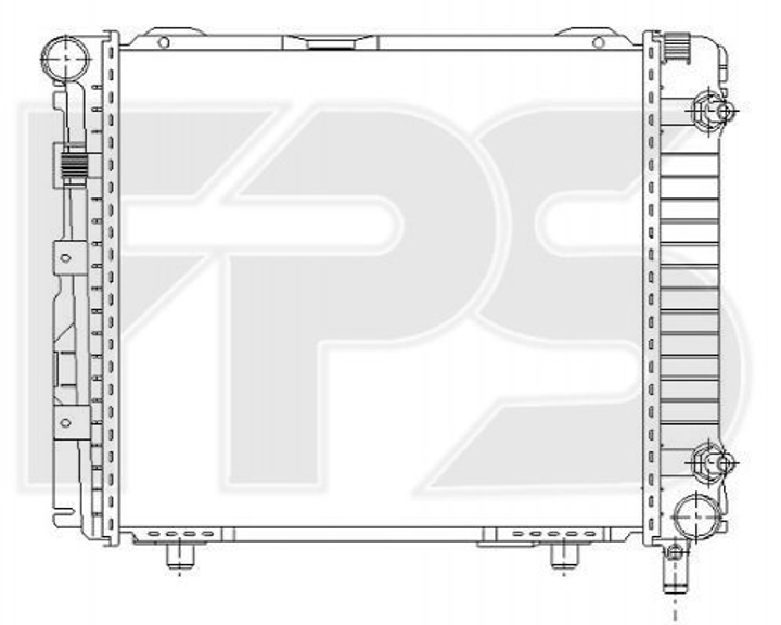 Радіатор охолодження двигуна FPS FP 46 A208 Mercedes E-Class, C-Class 2015006103, 2015002903 - зображення 1