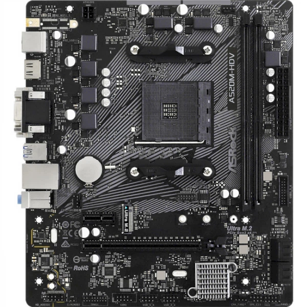 Материнская плата ASRock a520m-hdv - изображение 2