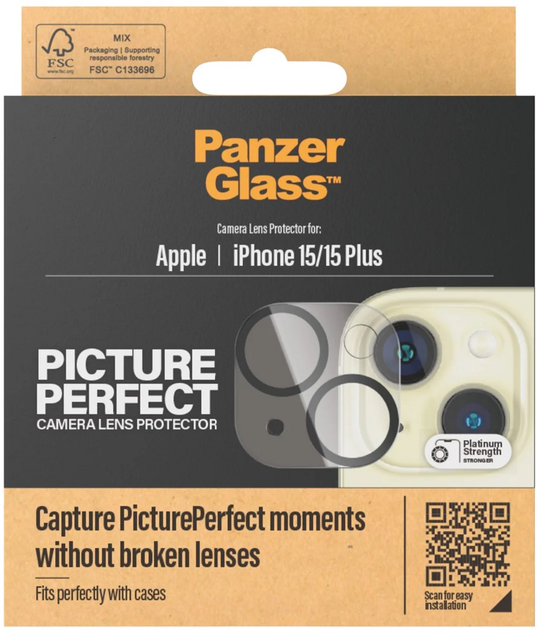 Захисне скло Panzer Glass Picture Perfect для Apple iPhone 15 / 15 Plus (5711724011368) - зображення 4