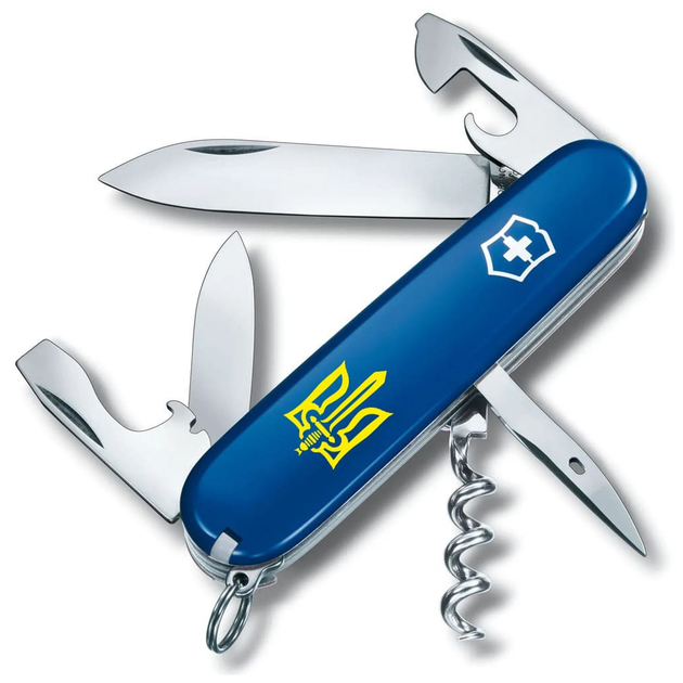 Ніж Victorinox Spartan Ukraine Blue Тризуб ОУН жовтий (1.3603.2_T0308u) - зображення 1