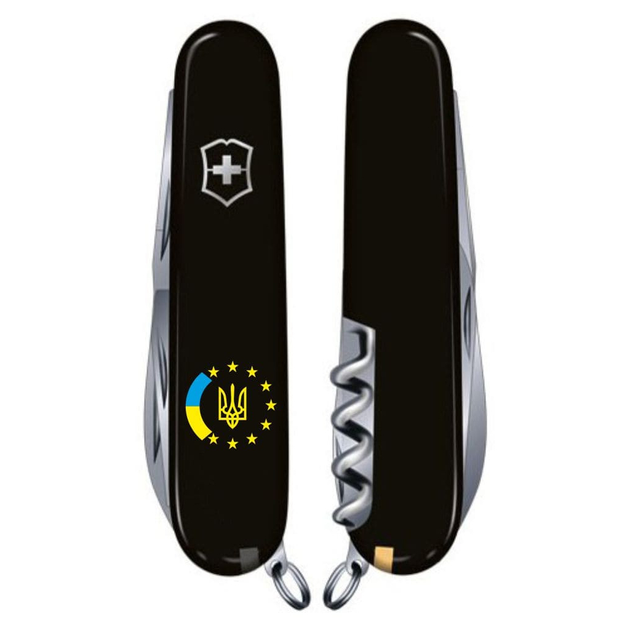 Нож Victorinox Climber Ukraine Black Україна ЄС (1.3703.3_T1130u) - изображение 2