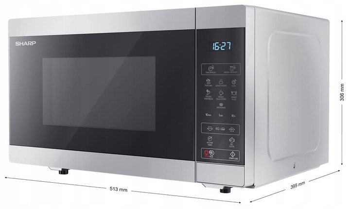 Kuchenka mikrofalowa Sharp YC-MS51E-S - obraz 5