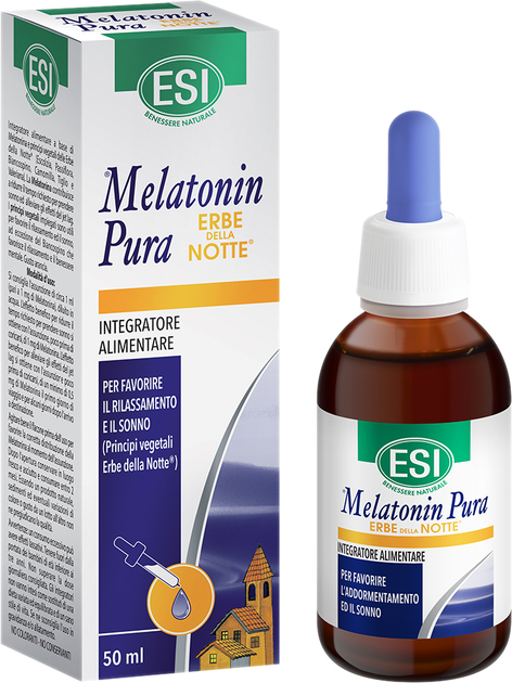 Натуральна харчова добавка ESI Melatonin Pura 1.9 мг Sin Erbe Note 50 мл (8008843009596) - зображення 1