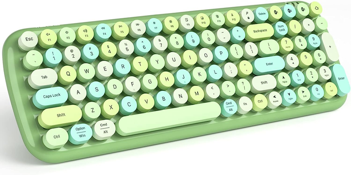 Клавіатура бездротова VHG Candy BT, Green - зображення 7