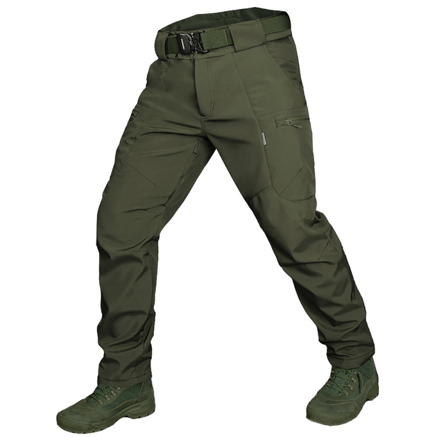 Тактические зимние штаны Camotec SoftShell Vent Олива 2XL - изображение 1