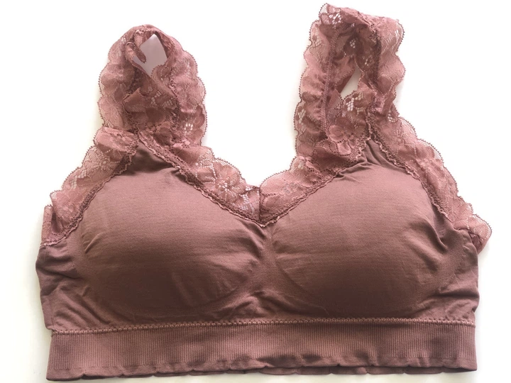 Женский топ с кружевом топик бюстгальтер бралетт лиф Honey Fashion Accessories One Size (S/M) карамель (2-32) - изображение 4