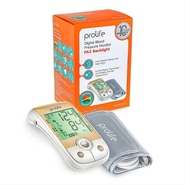Тонометр PROLIFE PA3 Backlight AFIB автоматический на плечо с адаптером гарантия 10 лет - изображение 4