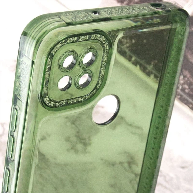 Чехол TPU Starfall Clear для Xiaomi Redmi 9C Зеленый Без бренда - Фото 5 Чехол TPU Starfall Clear для Xiaomi Redmi 9C Зеленый Без бренда - изображение 5