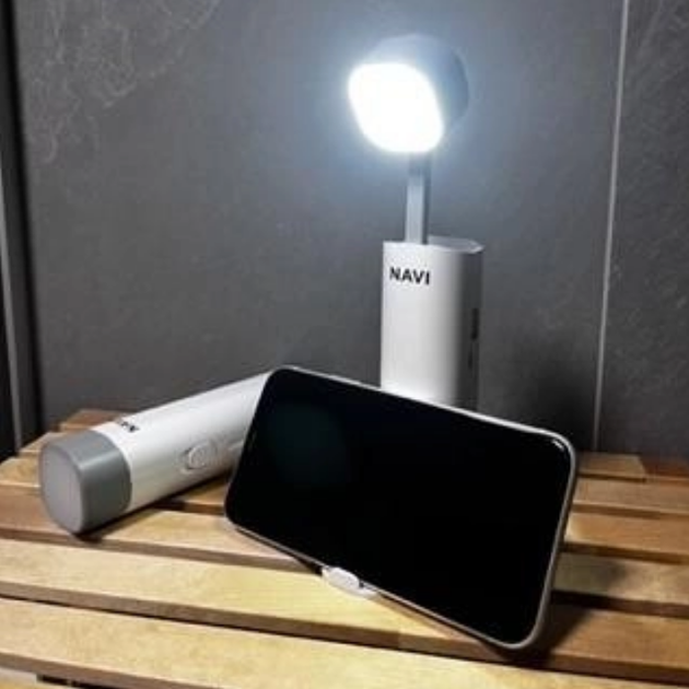 Настільна лампа Ліхтар-PowerBank 20000 Navi нави бездротова з повербанк та підставкою для телефону - Фото 5 Настільна лампа Ліхтар-PowerBank 20000 Navi нави бездротова з повербанк та підставкою для телефону - зображення 5