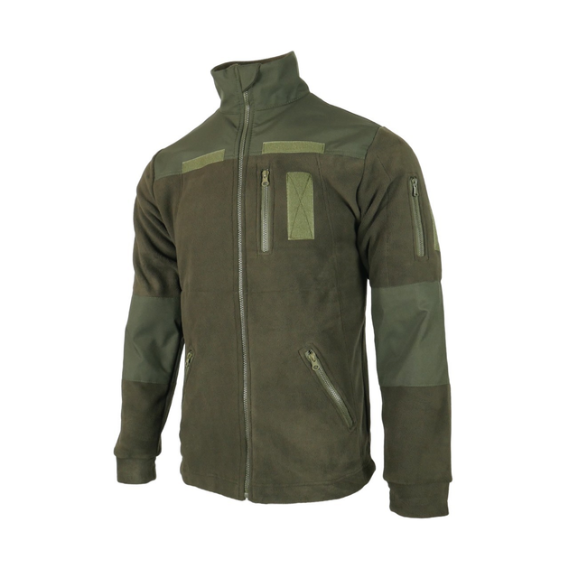 Кофта Флисовая хакі с Липучками (Велкро Панели) Military Khaki розмір 52 - изображение 1