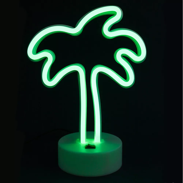 Неоновый светильник Neon Lights "Пальма" Ночник декоративный настольный ...