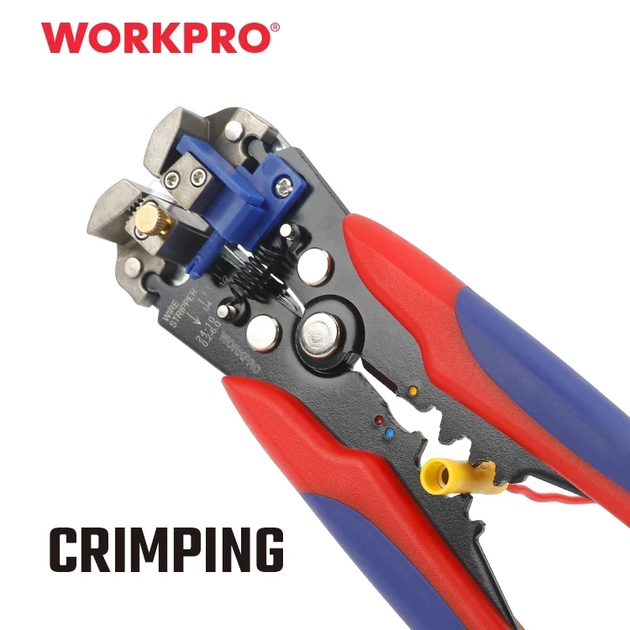 Съемник изоляции автоматический WORKPRO 3 в 1, 0,2-6 мм PRO WP291007 - изображение 5