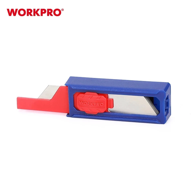 Лезвие трапециевидное для ножа WORKPRO (10 ед.) SK5, удобный кейс PRO WP213002 - изображение 4