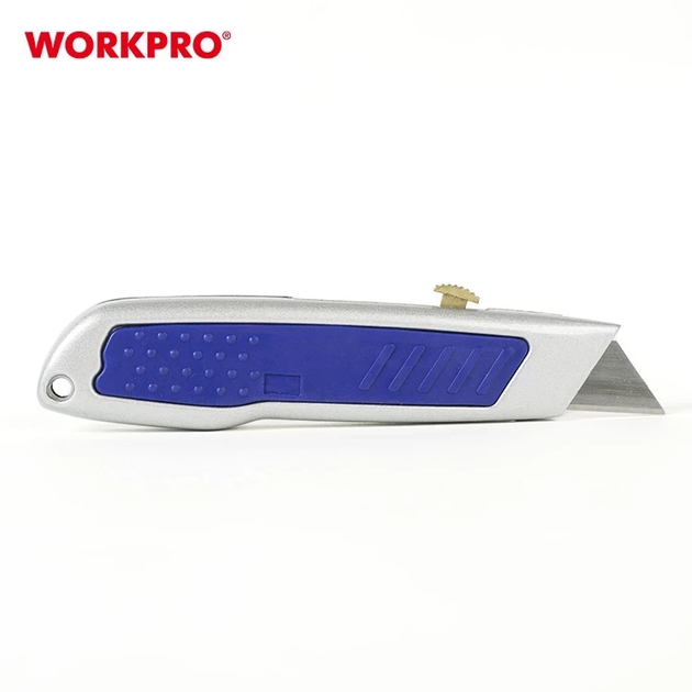 Ніж трапецієподібний алюмініевий WORKPRO W013006 - Фото 4 Ніж трапецієподібний алюмініевий WORKPRO W013006 - зображення 4