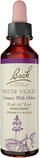 Krople do fitoterapii Bach 34 Water Violet 20 ml (5000488104103) - obraz 1