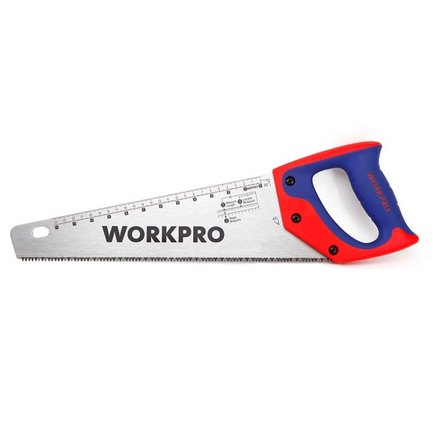Ножівка по дереву WORKPRO 560 мм W016035 - Фото 1 Ножівка по дереву WORKPRO 560 мм W016035 - зображення 1