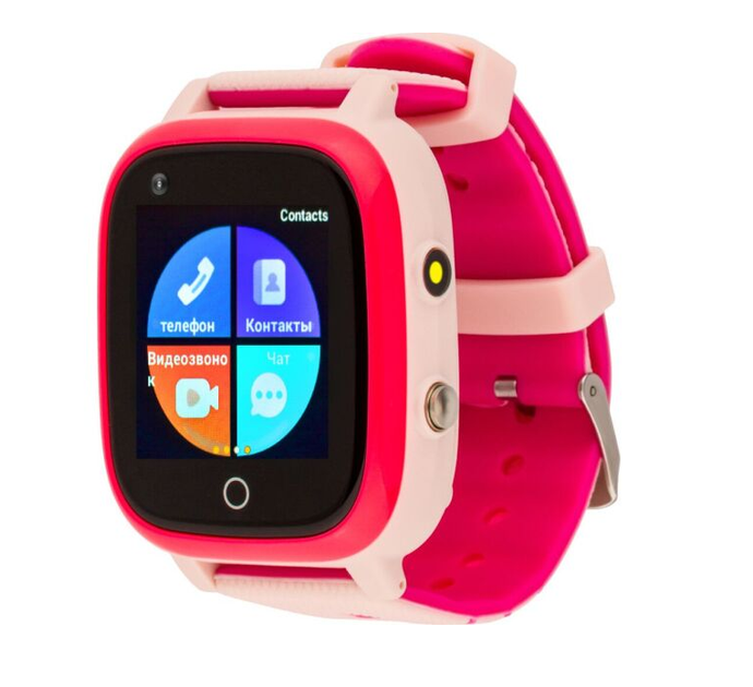 Дитячий смарт-годинник AmiGo GO005 4G WIFI Thermometer Pink Рожеві - зображення 4